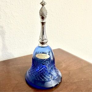Vintage Avon Moonwind Cobalt Blue Glass Bell-Shaped Perfume Decanter
